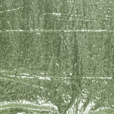 Pistachio Green Georgette Sequin Wedding Dress Embroidered Fabric by Yard Indian Sequin fabric Saree Crafting Sewing Costumes Doll Making