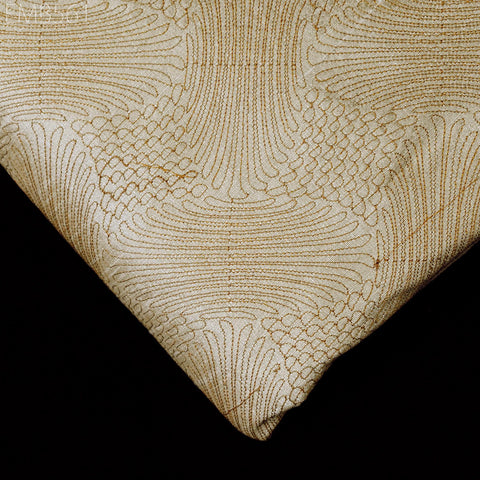 Beige Fabric by the yard Sewing DIY Crafting Indian Embroidery Wedding Dress Costumes Dolls Bags Cushion Covers Table Runners Blouses