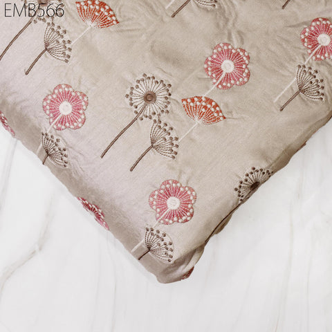 Embroidered Fabric by the yard Sewing DIY Crafting Indian Embroidery Wedding Dress Costumes Dolls Bags Cushion Covers Table Runners Blouses