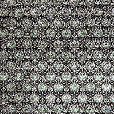 Embroidered Fabric by the yard Sewing DIY Crafting Indian Embroidery Wedding Dress Costumes Dolls Bags Cushion Covers Table Runners Blouses