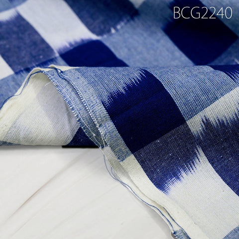 Blue Ikat Fabric Yardage Handloom Upholstery Fabric Cotton sold by yard Ikat Home Decor Bedcovers Tablecloth Draperies Pillowcases
