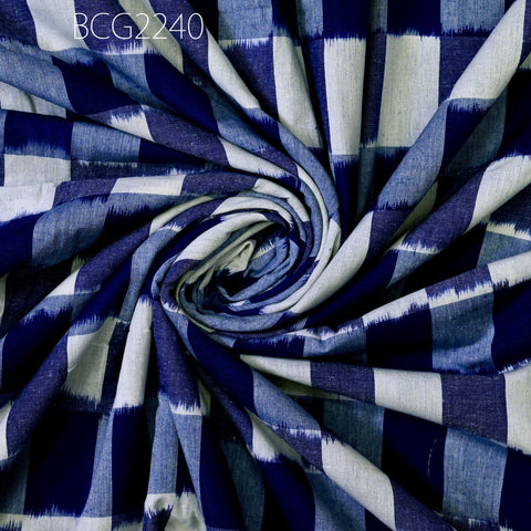 Blue Ikat Fabric Yardage Handloom Upholstery Fabric Cotton sold by yard Ikat Home Decor Bedcovers Tablecloth Draperies Pillowcases