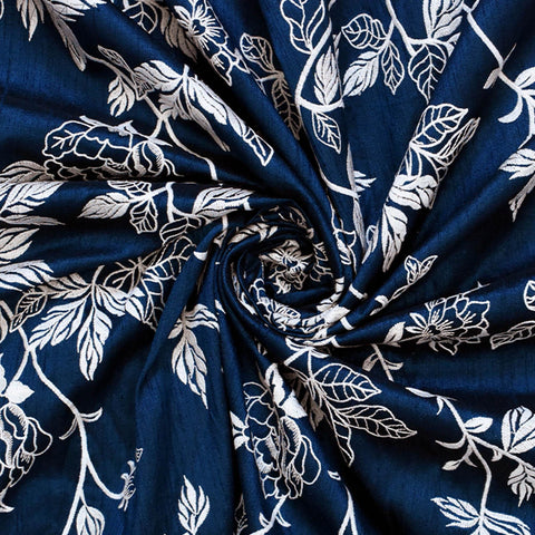 Indian Embroidered by the yard Fabric Sewing DIY Crafting Embroidery Wedding Dresses Fabric Costumes Dolls Bags Cushion Covers Table Runners