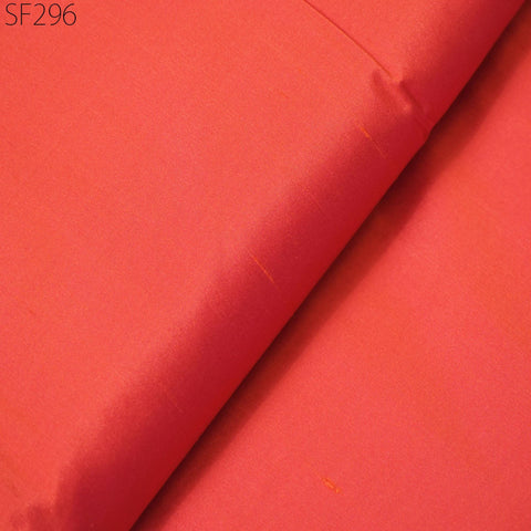 80 gsm Iridescent Orange Indian Pure Silk Fabric by the yard Light Weight Silk Curtains Scarf Costume Apparel Wedding Evening Dresses Dolls