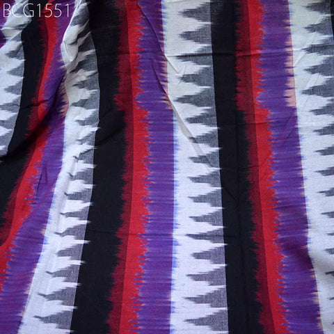 Purple Homespun Ikat Fabric cotton fabric by the yard Quilting Indian Fabric Summer Dress Ikat cushion cover Handloom Ikat fabric