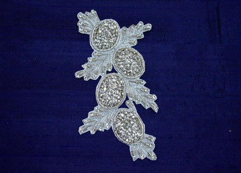 Wholesale Applique And Patches Appliques For Clutches Decorative Beaded Patch Sequence Patches