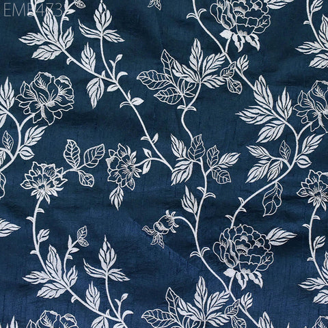 Indian Embroidered by the yard Fabric Sewing DIY Crafting Embroidery Wedding Dresses Fabric Costumes Dolls Bags Cushion Covers Table Runners