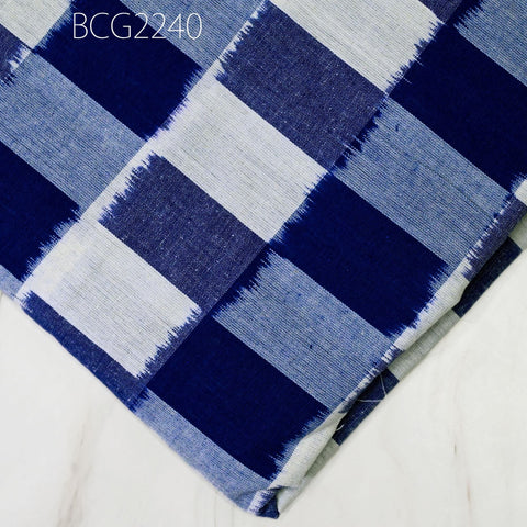 Blue Ikat Fabric Yardage Handloom Upholstery Fabric Cotton sold by yard Ikat Home Decor Bedcovers Tablecloth Draperies Pillowcases