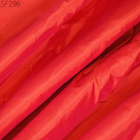 80 gsm Iridescent Orange Indian Pure Silk Fabric by the yard Light Weight Silk Curtains Scarf Costume Apparel Wedding Evening Dresses Dolls