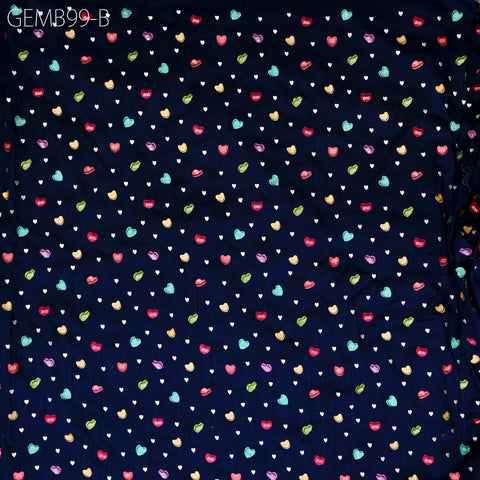 Blue Embroidered Fabric by the yard Sewing DIY Crafting Indian Embroidery Wedding Dress Costumes Dolls Cushion Covers Curtains Blouse Blazer
