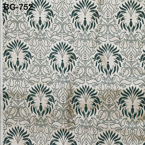 Beige Brocade Fabric by the yard Indian Banarasi Fabric Sewing Crafting Fabric Wedding Dress Banaras Fabric lehenga Dress Material Costume