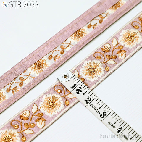 9 Yard Embroidery Fabric 4cm Trim Indian Sewing Embellishment Embroidered Saree Ribbon Crafting Border Wedding Dress Trimming Cushion Cover