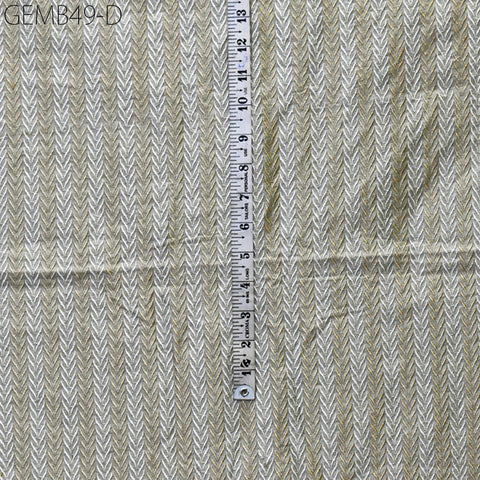Grey Embroidered Fabric by the yard Sewing Crafting Indian Embroidery Wedding Dress Costumes Dolls Bags Cushion Covers Table Runners Blouses