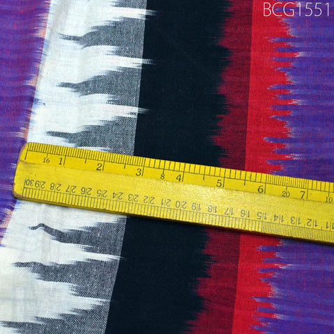 Purple Homespun Ikat Fabric cotton fabric by the yard Quilting Indian Fabric Summer Dress Ikat cushion cover Handloom Ikat fabric