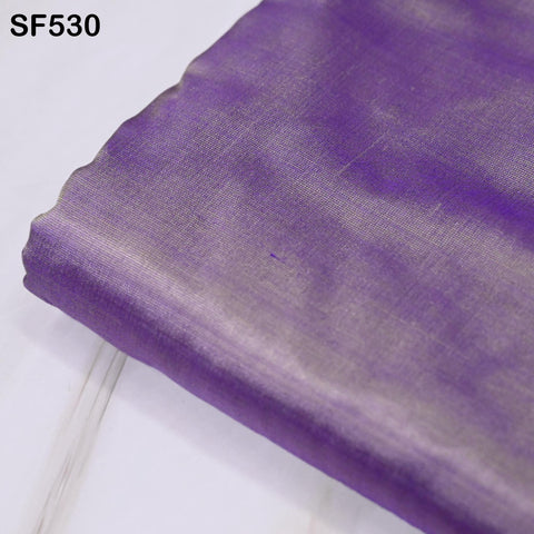 80gsm Iridescent Blue Gold Indian Pure Silk Fabric by the yard Soft Silk Curtains Scarves Costume Apparel Wedding Evening Dresses Dolls