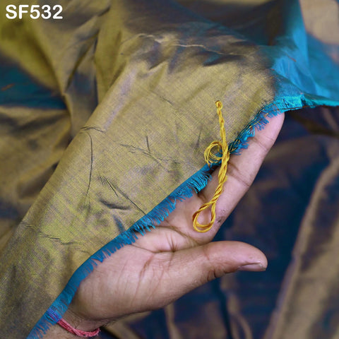 80 gsm Iridescent Indian Pure Silk Fabric by the yard Light Weight Soft Silk Curtains Scarf Costume Apparel Wedding Evening Dresses Dolls