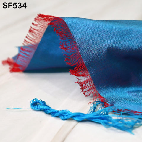 80gsm Iridescent Blue Red Indian Pure Silk Fabric by the yard Soft Silk Curtains Scarf Costume Apparels Wedding Evening Dresses Dolls