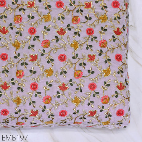 Pink Indian Embroidered Velvet Fabric by the yard Sewing DIY Crafting Wedding Dress Fabric Costumes Dolls Bags Cushion Covers Table Runners