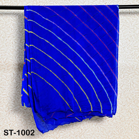 Buy 2 Chiffon Dupatta Chunri - Indian Leheriya Chiffon Dupatta For Indian Decor - Handmade Tie Dye Scarf - Head Bandanna - Chunri Scarf