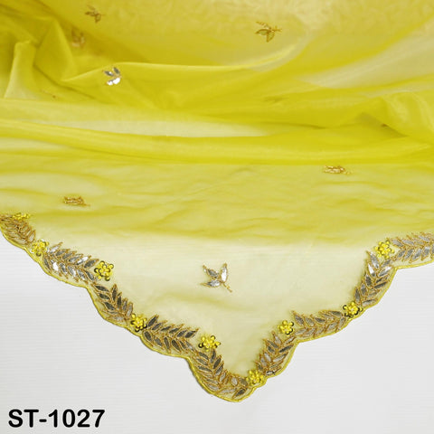 Gotta Patti Dupatta Hand Embroidery Organza Custom Designer Bridal Wedding Lehenga Women Chunni Veil Scarf Crafting Dress Gifts for Wife