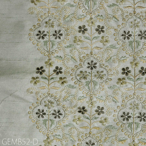 Indian Pista Green Embroidered Fabric by the yard Sewing Crafting Wedding Dress Embroidery Costumes Curtains Cushions Table Runners Blouses