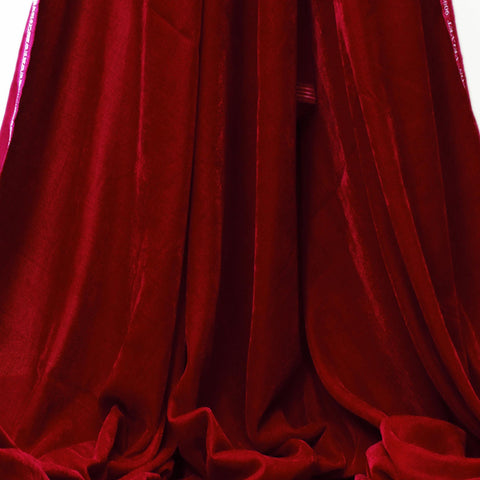 Magenta Velvet Sequins Fabric By The Yard Sewing DIY Crafting Wedding Dress Doll Bags Cushion Covers Quilting Bridal Costumes Blouses Fabric