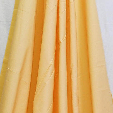 Yellow Embroidered Cotton Fabric by the Yard Indian Embroidery Sewing DIY Crafting Women Summer Dresses Costumes Tote Bag Home Decor