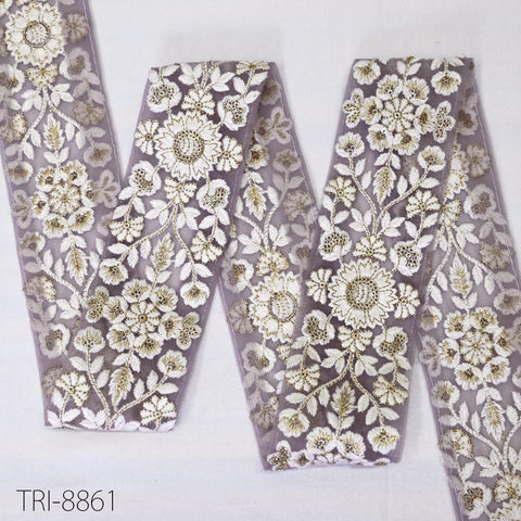 beautiful embroidered saree trim