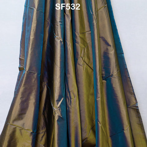 80 gsm Iridescent Indian Pure Silk Fabric by the yard Light Weight Soft Silk Curtains Scarf Costume Apparel Wedding Evening Dresses Dolls