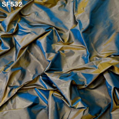 80 gsm Iridescent Indian Pure Silk Fabric by the yard Light Weight Soft Silk Curtains Scarf Costume Apparel Wedding Evening Dresses Dolls