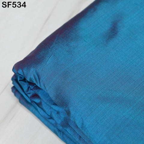 80gsm Iridescent Blue Red Indian Pure Silk Fabric by the yard Soft Silk Curtains Scarf Costume Apparels Wedding Evening Dresses Dolls