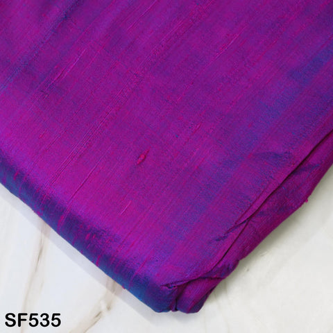 Iridescent Blue Magenta Pure Dupioni Fabric Yardage Wedding Bridesmaid Dresses Indian Raw Silk Dupion Crafting Sewing Upholstery Drapery