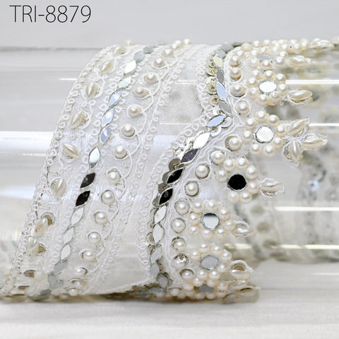 Silver Finish bridal Belt trim