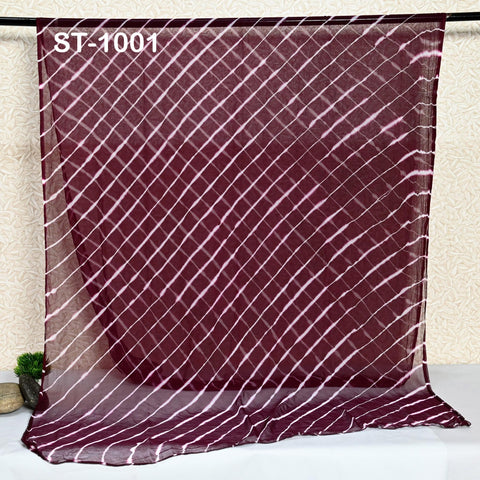 Buy 2 Chiffon Dupatta Chunri - Indian Leheriya Chiffon Dupatta For Indian Decor - Handmade Tie Dye Scarf - Head Bandanna - Chunri Scarf