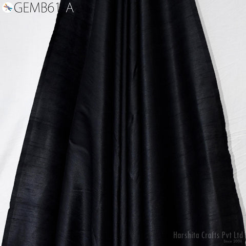 Floral Black Indian Embroidered Fabric by the yard Sewing DIY Crafting Embroidery Wedding Dress Costumes Men's Waistcoat Bags Cushion Cover