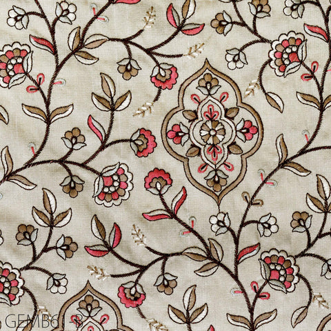 Dress Material Indian Embroidered Fabric by the yard Sewing DIY Crafting Embroidery Wedding Costumes Dolls Bags Cushion Covers Table Runners