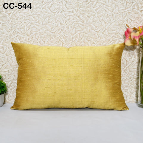 Gold Dupioni Pure Silk Cushion Cover Luxurious Handmade Throw Pillow Decorative Home Decor Silk Pillowcase House Warming Bridal Wedding Gift