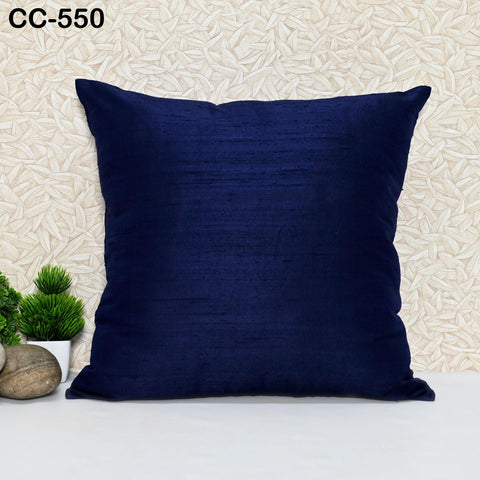 Navy Blue Dupion Silk Pillowcase