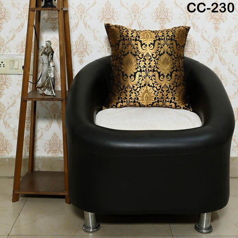 Black Brocade Silk Luxury Cushion Pillowcase Square Cushion Cover Pillow Sham Cover Brocade Decorative Sofa Bed Throw Pillow Designer Fabric