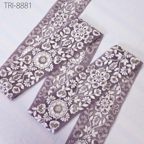 beautiful embroidered saree trim