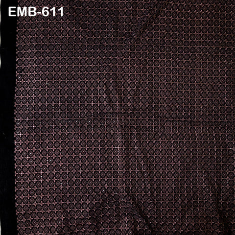 Wine Indian Embroidered Velvet Fabric by the yard Sewing DIY Crafting Wedding Shift Dresses Theatrical Costumes Longline Jackets Waistcoats