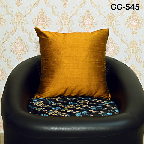 Mustard Dupioni Silk Square Pillowcase | Cushion Cover Handmade | 100% Pure Silk Throw Pillow | Home decor Gift House Warming Wedding Shower