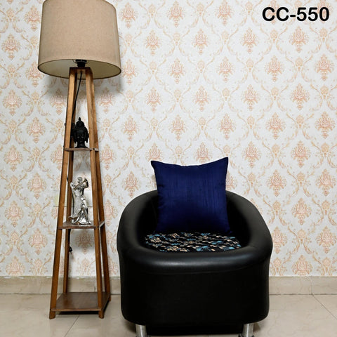 Navy Blue Dupion Silk Pillowcases Square | Dupioni Handmade Cushion Cover | Pure Silk Throw Pillow Home decor | Gift festival House Warming