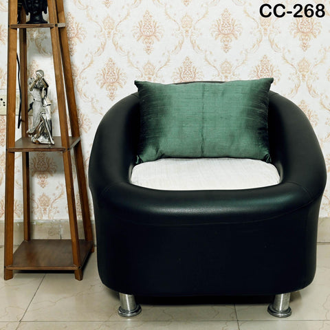 Solid green silk pillow cover, handmade luxury cushion for living room and bedroom