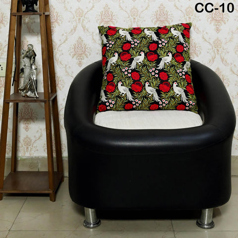 Embroidered Cushion Cover Black Throw Pillow Decorative Home Decor Embroidery Pillow Cover House Warming Bridal Shower Wedding Gift