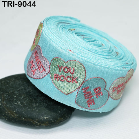 9 Yard Turquoise Embroidery 5cm Ribbon Indian Sari Border Embroidered Disney Princess DIY Crafting Sewing Dog Collar Tote Bag Holidays Decor