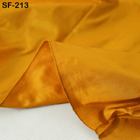 80gsm Indian Honey Yellow Soft Pure Plain Silk Fabric by the yard Wedding Dress Bridesmaids Costume Party Dress Pillows Cushions Drapery