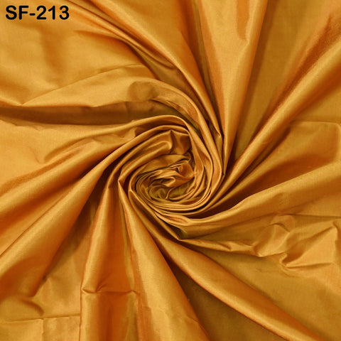 80gsm Indian Honey Yellow Soft Pure Plain Silk Fabric by the yard Wedding Dress Bridesmaids Costume Party Dress Pillows Cushions Drapery