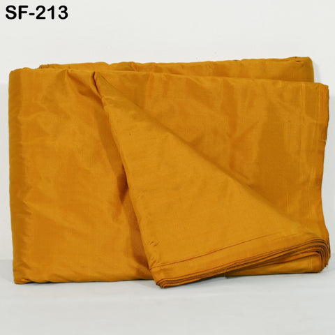 80gsm Indian Honey Yellow Soft Pure Plain Silk Fabric by the yard Wedding Dress Bridesmaids Costume Party Dress Pillows Cushions Drapery