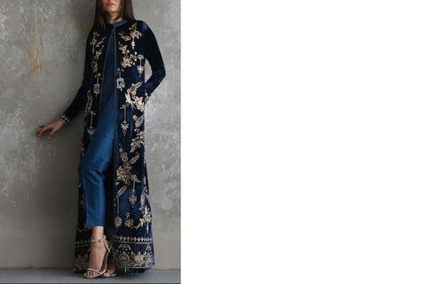 55 inches Wine Indian Embroidered Velvet Fabric by the yard Sewing Crafting Wedding Dresses Theatrical Costumes Longline Jackets Waistcoats